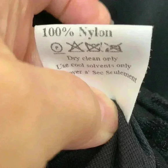 Frank Usher, black on black leaf pattern long sleeved  midi cocktail dress - Picture 5 of 11